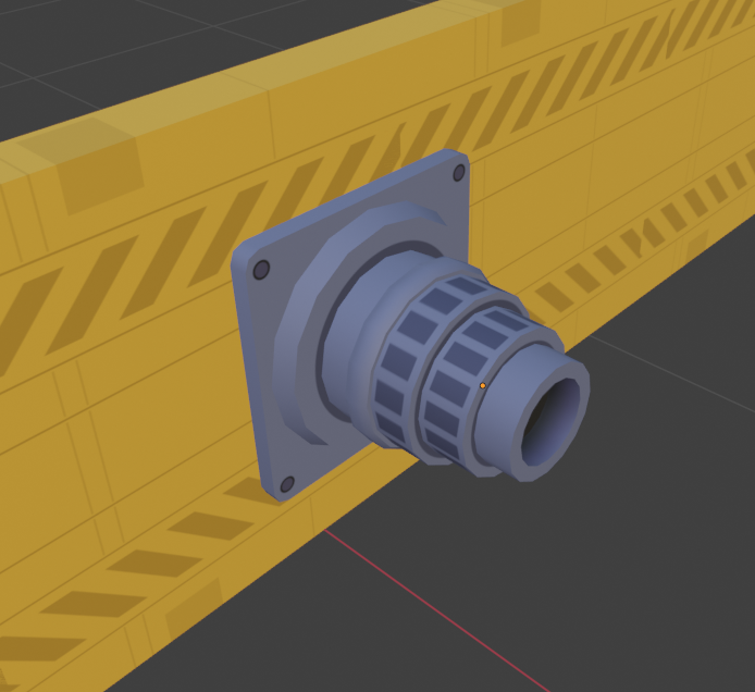 The mesh after applying an image texture to add details